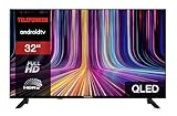Telefunken QLED TV 32 pollici TV Full HD Android Smart TV (HDR, sintonizzatore triplo, Bluetooth) QF32AN750S