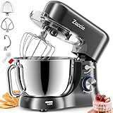 Impastatrice Planetaria, Zuccie 1000W Robot da Cucina Multifunzione, 5L 8 Velocità Impastatrice Professionale con Frusta, Gancio per Impastare, Frusta per Dolci, Ciotola di Acciaio Inossidabile