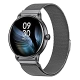 AcclaFit Smartwatch Uomo Donna con Chiamate Bluetooth, Orologio Fitness Rotondo da 1,38' con 147+ Modalità Sportive, Cardiofrequenzimetro, Sonno, IP68 Impermeabile, Compatibile con Android iOS