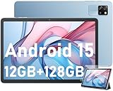 Blackview Tab60 WiFi Tablet Android 15, 12GB+128GB(TF 2TB) Tavoletta Octa-core WiFi 6, Tablet 10 Pollici 5100mAh 8MP+5MP Widevine L1, Bluetooth 5.2, Gemini AI,GMS, Modalità PC Multi-finestra