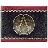 Assassins Creed Distintivo di stemma in bronzo Nero Portafoglio
