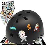 Simply Kids Casco Bici Bambino con Adesivi Fai Da Te I Certificato CPSC & CE Casco Bambino per Monopattino Skateboard Mtb Bicicletta Scooter Pattini a Rotelle Moto I Casco Bici Bambina 1 anno 2 anni