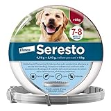 Elanco Seresto Collare antiparassitario, Per cani oltre 8 kg, Elimina pulci, zecche, pidocchi e protegge dal rischio di trasmissione della leishmaniosi fino a 8 mesi, 1 collare