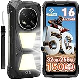 Blackview ROCK 2 Pro Rugged Smartphone, Android 16 Smartphone Rugged 5G 32GB+256GB, 6.67' HD+ Display 120Hz 15000mAh IP69K Telefono Rugged, 16MP AI Kamera, NFC/OTG/GPS/Gemini AI/Glove Mode 2.0