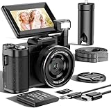 Macchina Fotografica 5K 64MP Zoom Digitale 18X Autofocus Fotocamera Digitale, Schermo IPS 3' Rotante a 180°, Fotocamera per Vlogging con Scheda di Memoria da 32GB,per Principianti
