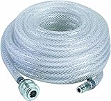 Tubo flessibile intrecciato originale Einhell 15 m (accessorio per compressori, lunghezza 15 m, diametro interno 6 mm, filettatura femmina R 1/4'', in PVC, pressione max 15 bar).