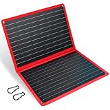 DOKIO 20W Pannello Solare Portatile con USB-A USB-C Caricatore Solare Pieghevole per telefono, campeggio, escursioni, zaino in spalla