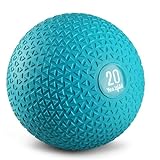 Yes4All WZ48 Slam Balls 9 kg, verde acqua, palla medica riempita di sabbia senza rimbalzo, adatta per l'allenamento e la forza