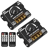 2 pezzi dimmer LED DC 12 V 24 V per strisce LED, 30 A dimmer PWM LED dimmer con telecomando, pulsante dimmer per regolare la luminosità, regolatore di luminosità per striscia luminosa