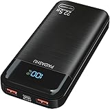 Power Bank 27.000mAh 22.5W PD3.0 QC4.0 Ricarica Rapida Batteria Esterna 3A USB C Caricatore Portatile con LCD Display Digitale 3 Uscite e 2 Ingressi per Smartphone and more