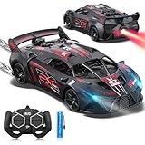 SAIFILI Bugetti Macchina Telecomandata per Bambini 3-12 anni Modellino RC Car, 1:18 Auto Telecomandata Bambino con Spray, Batteria Ricaricabile, Luce LED, Natale Compleanno Regalo per Ragazzi, Rosso