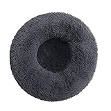 Zhoothyomiru Cuccia per cani Cuccia per gatti Letto Nido Tondo Confortevole Warm Calming Cuddler Donut Soft Puppy Sofa Sleeping(40cm) per animali domestici entro 3 kg