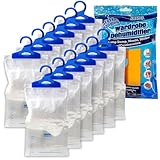 ANSIO 12 sacchetti per deumidificatori per armadio, assorbitori di umidità, condensa, deumidificatori per umidità, muffa, camera da letto, roulotte, bagno, cantina, ufficio, 210 g ciascuno