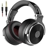 OneOdio Pro 50 Cuffie Professionali da Studio Con Shareport e Microfono, Jack da 3,5 mm e 6,35 mm, Per Registrazione, Mixaggio, Monitoraggio, Creatori, DJ, Chitarra, Podcast