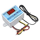 diymore Regolatore di Temperatura con Sonda Sensore Modulo Termostato Digitale AC 110V-220V Regolatore di Temperatura Digitale W3002 Termostato di Raffreddamento Riscaldamento