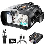 Binocolo professionale per visione notturna SKYBASIC con HD 1080P, zoom digitale 10x, portata infrarossa 800 m, videoregistratore e batteria ricaricabile da 5000 mAh