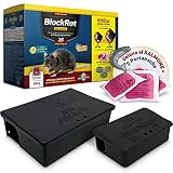 Kit Veleno per Topi e Ratti + 2 Trappole Porta Esche Topicida Professionale, Buste di Pasta Fresca BlockRat 150 g Novità Aroma al Salmone, Scatole Box Contenitori di Esca per Roditori Grandi e Piccoli
