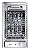 Piano cottura Domino Barbecue in acciaio inox da 30 cm De' Longhi BQI 13-2
