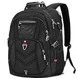 NEWHEY Zaino Porta PC Zaini Lavoro Uomo Notebook Laptop Borsa 17 17,3 Pollici Impermeabile con USB Zainetto da Viaggio Scuola Affari Grande