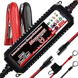 MOTOPOWER 6V/12V 4AMP Caricabatterie Intelligente Completamente Automatico Maintainer con Modalità di Recupero della Batteria