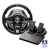Thrustmaster T128 Volante da Corsa – Force Feedback Ibrido Dinamico – LED per il Cambio Marcia – Pedali Magnetici T2PM Inclusi – Licenza Ufficiale PlayStation – PS5, PS4, PC