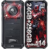 OUKITEL WP36 Pro Téléphone Portable Incassable Android 14, 24GO RAM +256GO ROM/1TO, Smartphone Incassable 10600mAh, 128dB Haut-Parleur, Écran 6.52', Telephone de Chantier 4G Dual SIM/13MP/GPS/NFC/OTG