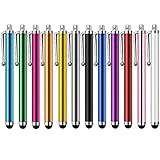 Rpanle 12 Pezzi Penna Touch, Penna per Tablet, Pennino Capacitivo Universale per Touch Screen Compatibili con Samsung/Lenovo/Android/Tablet e Tutti i Dispositivi Touch Screen (Multicolor)