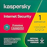 Kaspersky Internet Security 2023 | 1 Dispositivo | 1 Anno | PC / Mac / Android | Codice d'attivazione via email