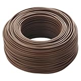 cordina, cavo elettrico, 25 metri, 10 mmq mm2, 1x10 mm, colore marrone, in rame, filo unipolare, conforme CPR, FS17, ideale per ristrutturazioni impianto elettrico per case e appartamenti