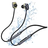 Tayknyco Auricolari Cuffie In Ear Wireless Bluetooth Sport Con Filo Earphones Microfono Running, Ciffiette Bloothoot Fino A 15h Di Autonomia, Hifi Earphones Adatto Per Musica Chiamate E Sport…