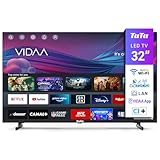 TuTu TUV32HQ1B Smart TV 32 Pollici (80 cm) Televisori con Wi-Fi, Triplo Tuner (DVB-T/T2, DVB-C, DVB-S/S2), App Store, HDMI, USB, Modalità hotel