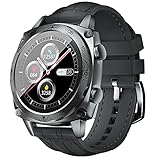 CUBOT C3 Smartwatch, 1.3 Pollici Full Touch Activity Tracker Fitness Tracker, Orologio da polso business, 5ATM Impermeabile Pedometro, Cardiofrequenzimetro, per iOS/Android, per Uomo Donna Grigio
