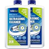 Detergente a ultrasuoni concentrato 2x 750ml per occhiali e gioielli - sufficienti per 60 litri di soluzione detergente