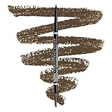NYX Professional Makeup Matita sopracciglia, Micro Brow Pencil, Due lati con matita automatica e scovolino, Tonalità: Ash Brown