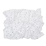 Miracle Baby Coperta di Mussola, 150x110cm Swaddle Cotone Estate, Coperta in 100% Cotone, Telo Bagno, Regalo per Bambini, Copertura per Allattamento Neonati Ovetto, Doppio Strato, Stella