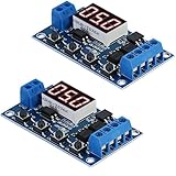 RUNCCI-YUN Rele Temporizzato,DC 5V 12V 24V 36V Trigger Cycle Delay Timer Switch Rele Temporizzato Modulo con Display LED