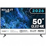 Nilait Luxe 50UD8004SWOS Smart TV 50 pollici QLED 4K UHD, WebOS, HDR, Dolby Audio, WiFi, Ultra Slim, Smart TV 50'