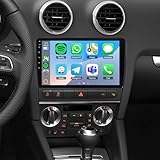 ACAVICA Autoradio Android 15 per Audi A3 S3 RS3 8P 8V 8PA - 9' Touch, 4+64GB, Carplay/Android Auto Wireless, WiFi 6.0, GPS, DSP HiFi, Bluetooth 5.4, Retrocam, USB, FM/RDS, Controllo al volante (Nero)