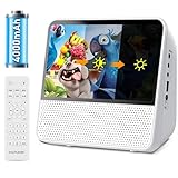 Lettore DVD Portatile con Schermo da 7' con BatteriaRicaricabile da 4000mAh Integrata, DVD Portatile Supporto Bluetooth/USB/AV/AUX/Riprendi Riproduzione,Luminosità Regolabile, Senza Limiti Region ﻿