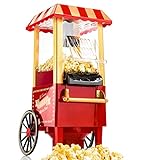 Gadgy Popcorn Machine - Retro Macchina Pop Corn Compatta, Aria Calda Senza Olio Grasso