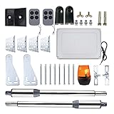 Kit automazione cancello battente PNI MAB300LR, con 2 motori 40W, telecomandi e pannello comandi, fotocellule e lampada, lunghezza cancello 2 x 2,5m max, peso cancello 200Kg