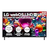 LG webOS UHD AI UA75 TV 50 pollici, Smart TV 4K Ultra HD, Processore α7 Gen8, webOS con AI, Filmmaker mode, HDR10, Gaming con VRR 4K@60Hz, Game Optimizer, Wi-Fi, 50UA75006LA 2025