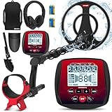 KAIWEETS Metal Detector Professionale, 2025 Nuovo Modello Pieghevole, 5 Modalità ad Alta Precisione, Bobina Impermeabile IP68, Display a Colori, Sensibilità Regolabile, Chip DSP Avanzato