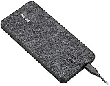 Anker Innovations A1231 Powercore 10000 Slim, batteria di riserva ultra sottile, ultra compatta, 10000 mAh, tecnologia PowerIQ, per iPhone, Samsung Galaxy, colore: nero