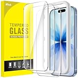 JETech Pellicola Protettiva per iPhone 17 6,3 Pollici, Vetro Temperato Film con Strumento di Facile Installazione, 9H Durezza, Compatibile con Custodia, 3 Pezzi