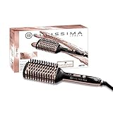 BELLISSIMA IMETEC My Pro Magic Straight Brush PB11 100 Spazzola Elettrica Lisciante, 3 Lati Esterni Riscaldati, Spegnimento automatico, Tecnologia a Ioni, Ceramica, 160 °C - 210 °C