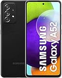 Samsung Galaxy A52 Smartphone, Display Infinity-O FHD+ da 6,5 pollici, 6 GB RAM e 128 GB di memoria interna espandibile, Batteria 4.500 mAh e ricarica Ultra-Rapida Black [Versione Italiana]