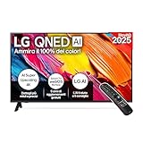 LG QNED AI QNED70 Smart TV 43 pollici 4K, Processore α7 Gen8, Dynamic QNED Color, webOS con AI e telecomando puntatore AI, Gaming con VRR 4K@60Hz, 43QNED70A6A 2025