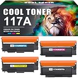 Cool Toner Cartuccia 117A compatibile con HP Color Laser MFP 178nw 179fnw 150nw 150a 178nwg 179fwg 178 179 150 W2070A W2071A W2072A W2073A 117A Inchiostro (nero ciano giallo magenta, confezione da 4)