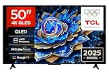 TCL 50T69C 50” QLED 60HZ, 4K HDR, Google TV, Smart TV((Dolby Vision & Atmos, Motion clarity, compatibile con Google Assistant & Alexa), 2025
